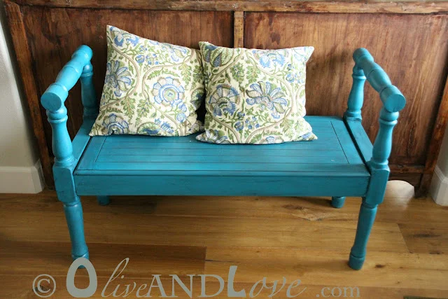 Spray Painting & Glazing My Entry Bench