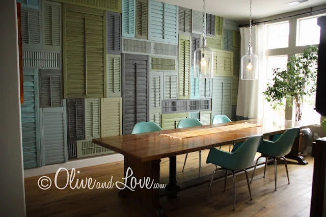 New Table And Chairs For My Shutter Wall!