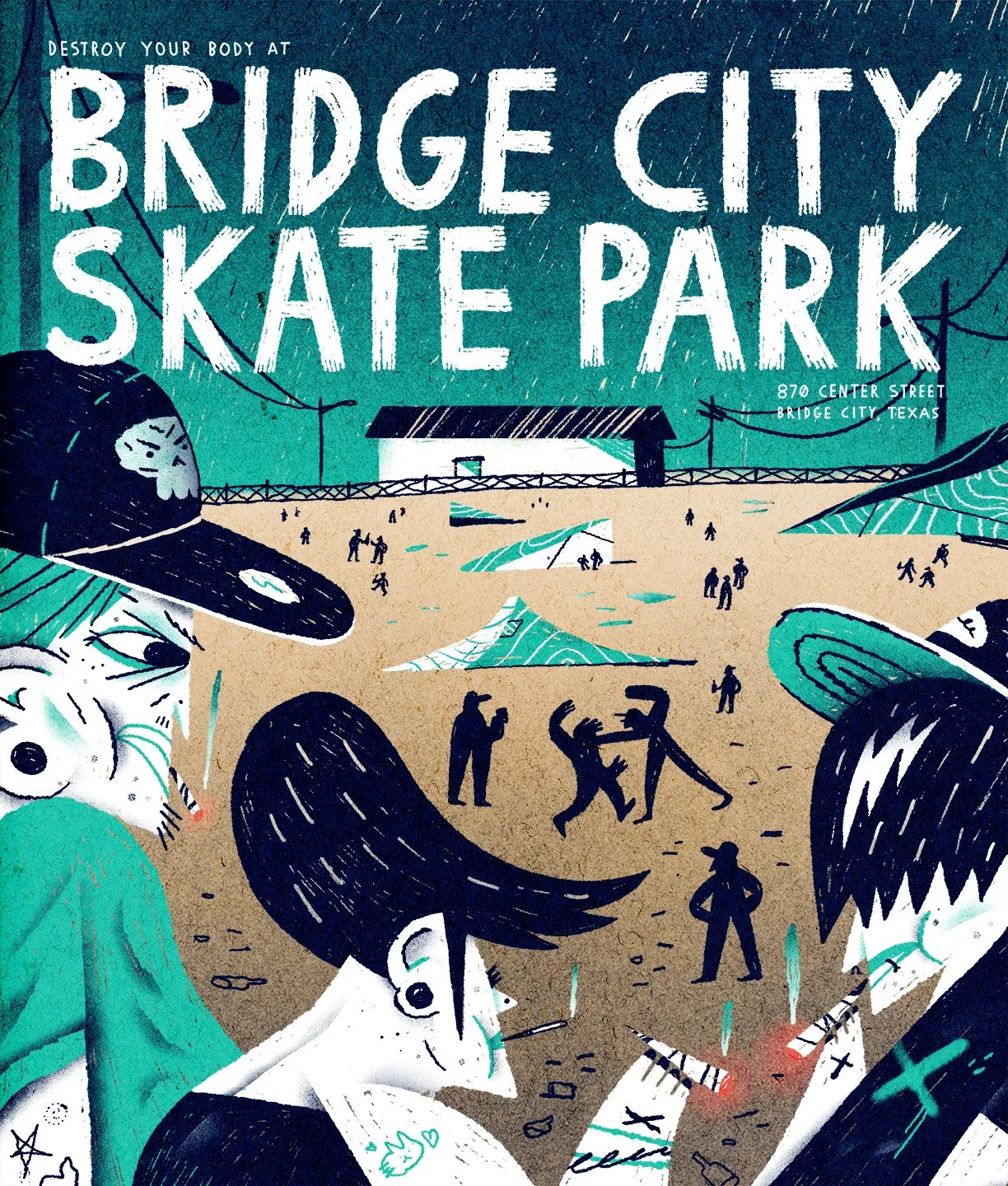 Bridge City Skate Park Poster