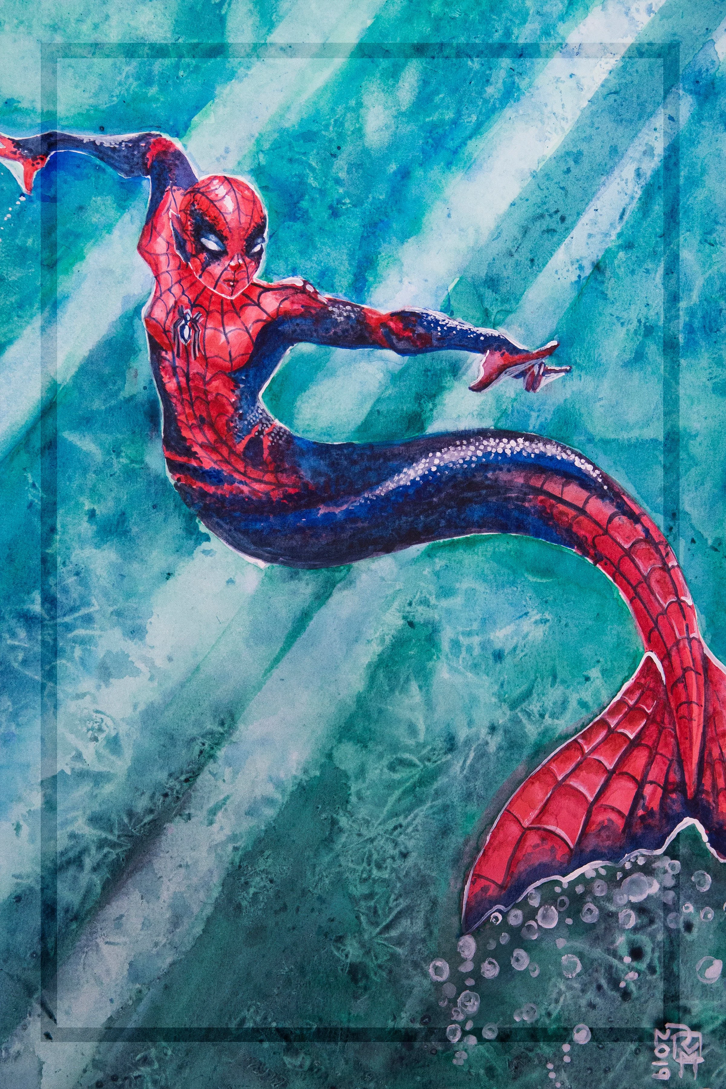 Spider-Mer print