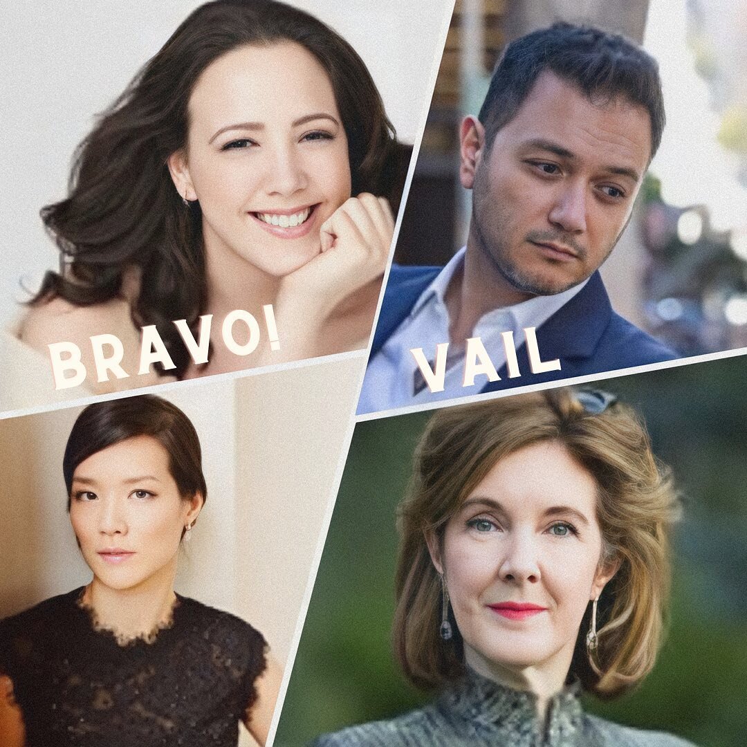 Tonight we begin a two-part journey of storytelling with Bravo! Vail. Looking forward to bringing classical music love stories to the stage!

Monday, July 18
A Love Story in Song, Part I

Tuesday, July 19
A Love Story in Song, Part II