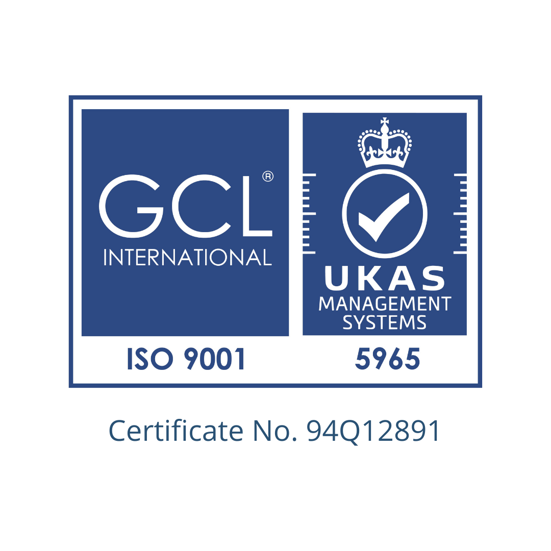 ISO 9001 GCL UKAS logo