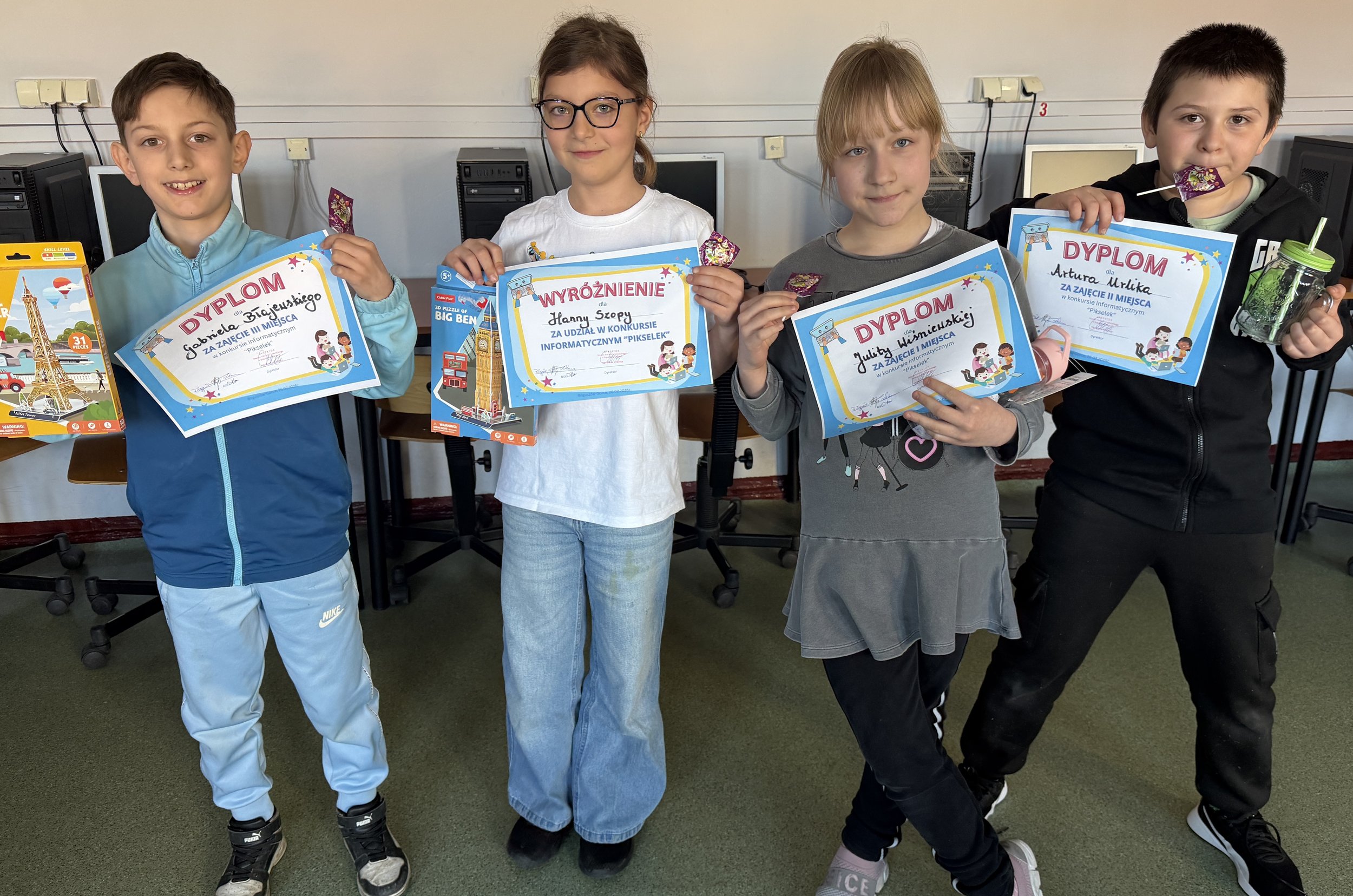 PIKSELEK, konkurs informatyczny, klasy 1-3