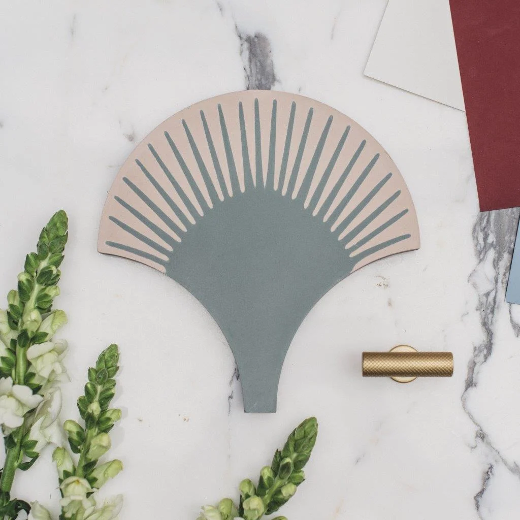 Neisha Crosland Mac Maize Tile Flatlay in Sea