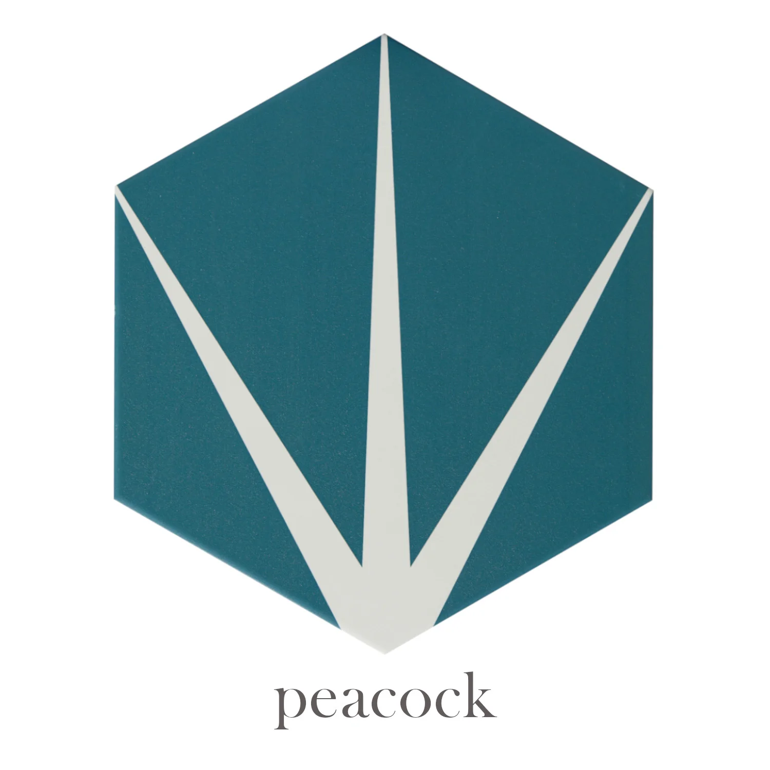 Lily Pad Porcelain Tile Peacock
