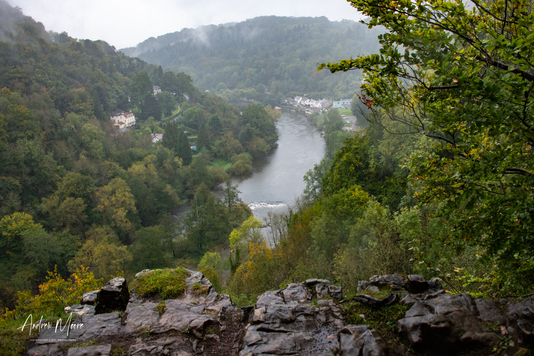 Gloomy Day over the Wye Valley Gorge