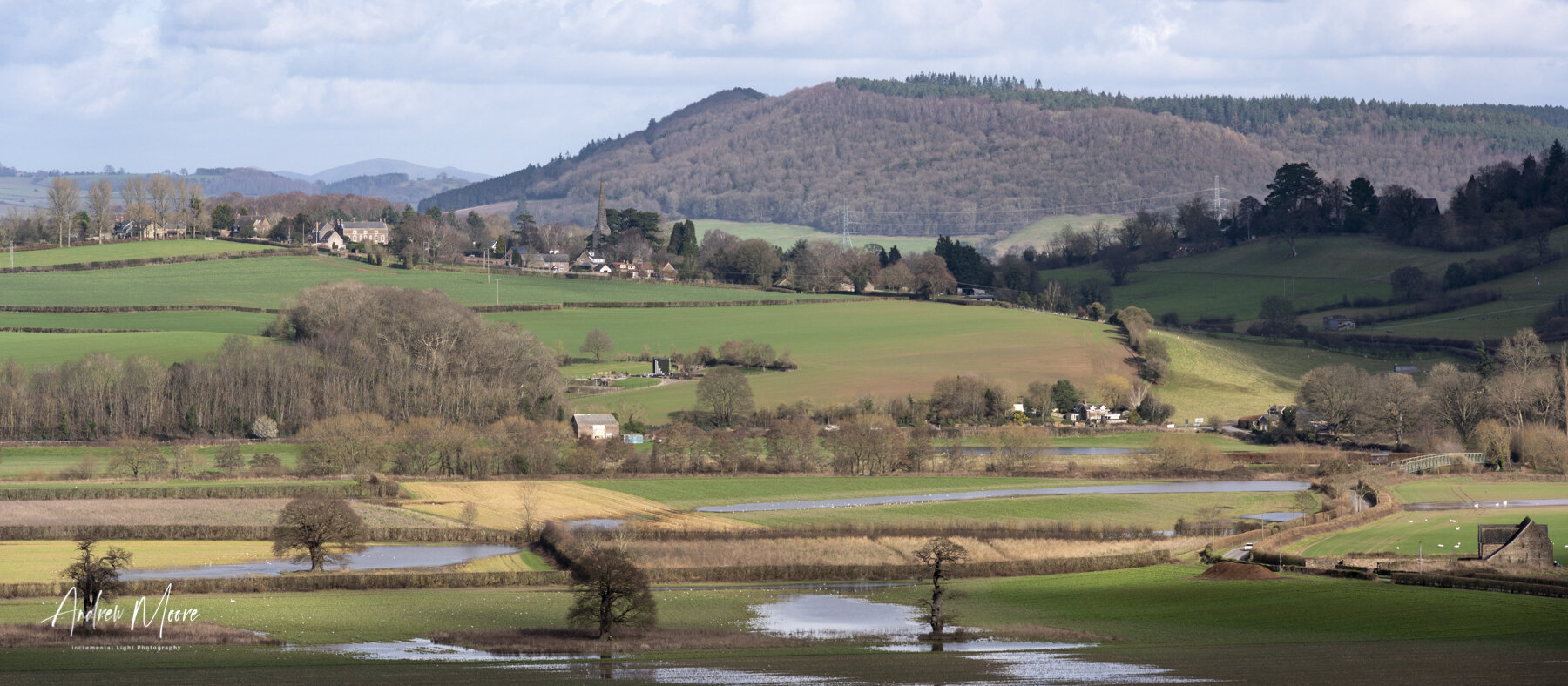 Vista from Symonds Yet West towards Goodrich
