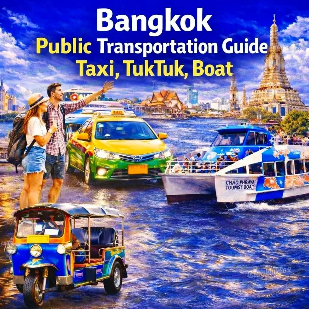 🚕🛺🚤 Getting Around Bangkok Made Easy: Taxi, Tuk Tuk &amp; Boats – A First-Time Traveler’s Guide