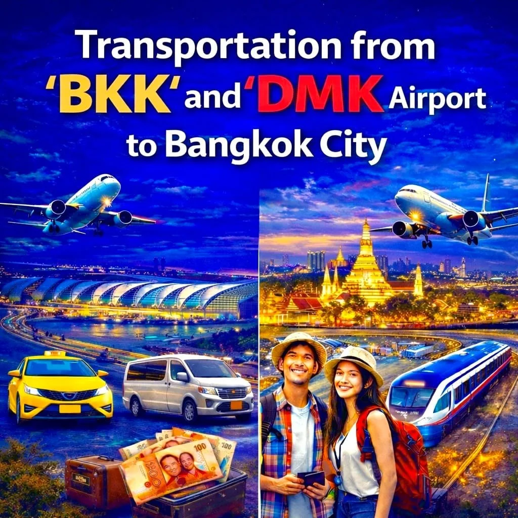 ✈️ First Time Landing in Bangkok? Your Easy, Stress-Free Guide from BKK &amp; DMK Airports to the City 🚖🚆
