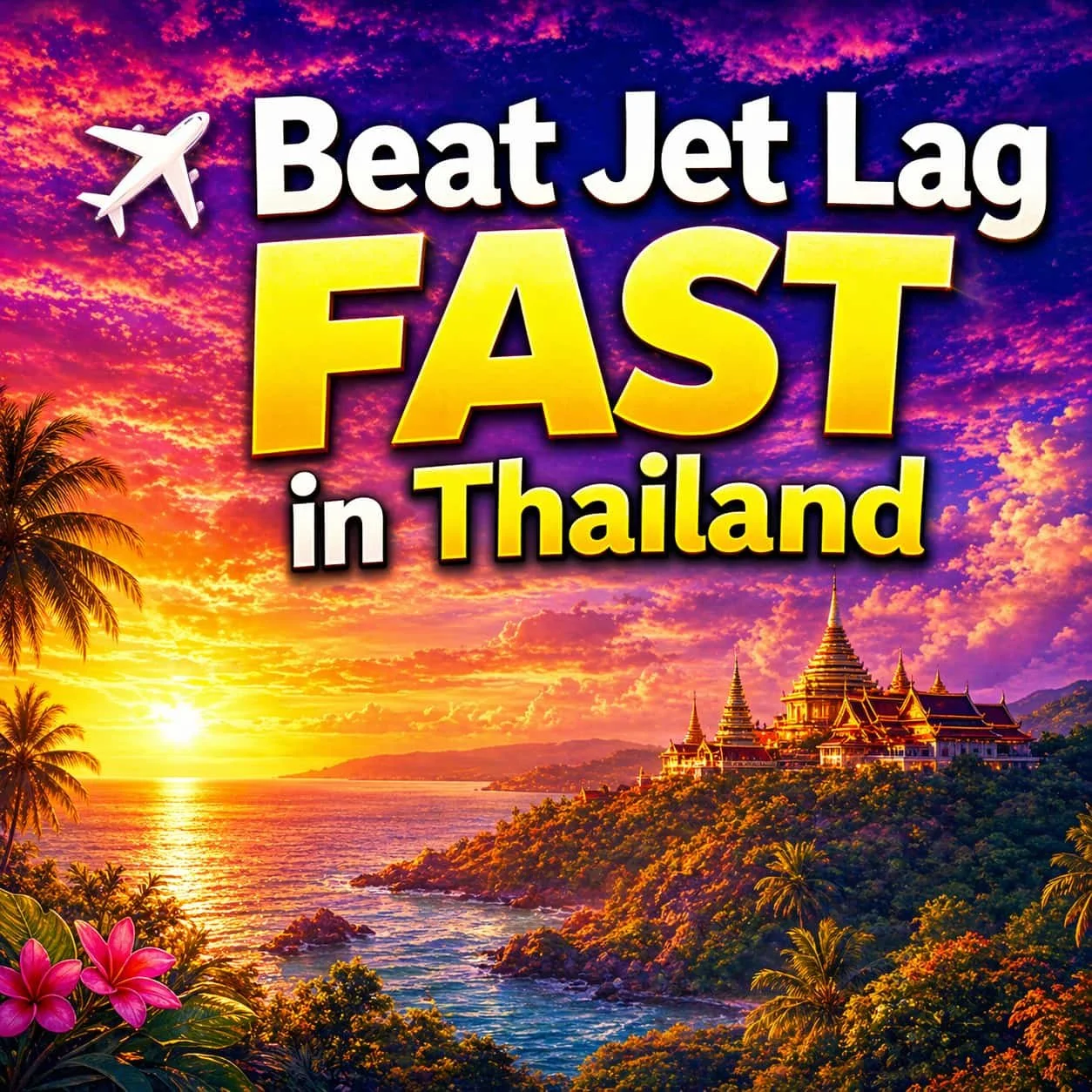 ✈️ Beat Jet Lag FAST in Thailand – Smart Tips to Feel Great from Day One in Bangkok