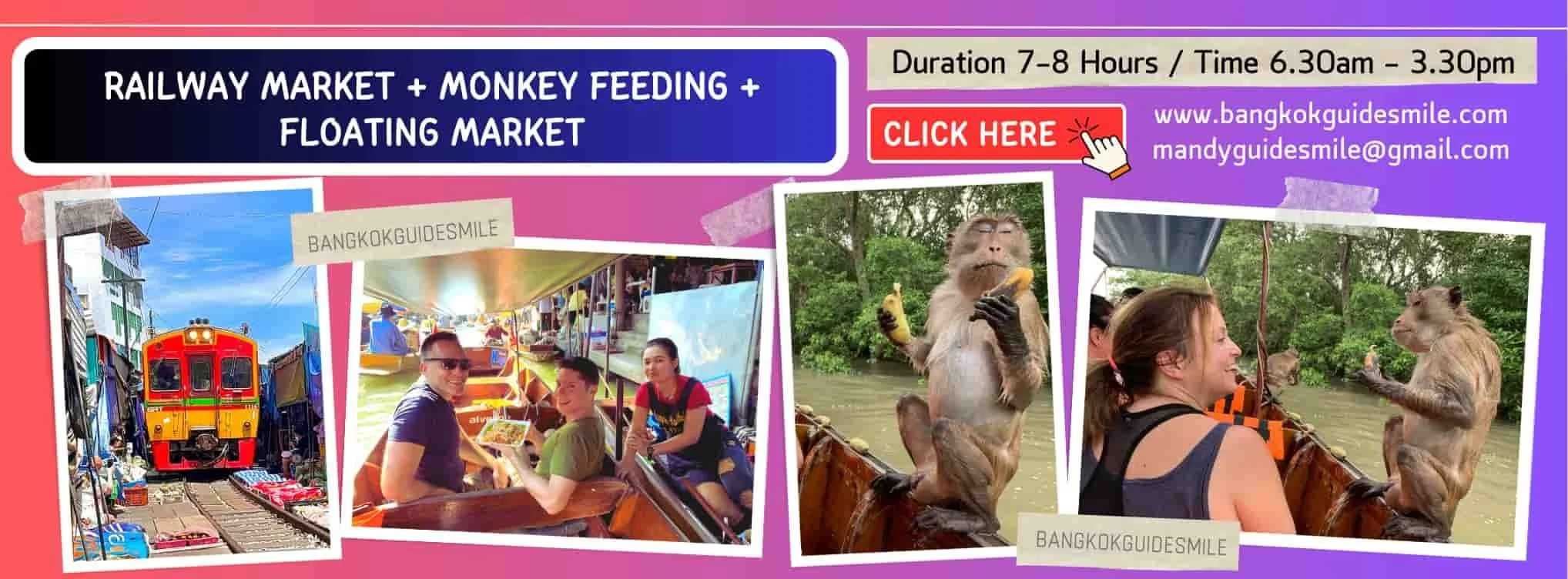 Bangkok Package Tour with Private Guide - Experience monkey feeding in Thailand from Bangkok