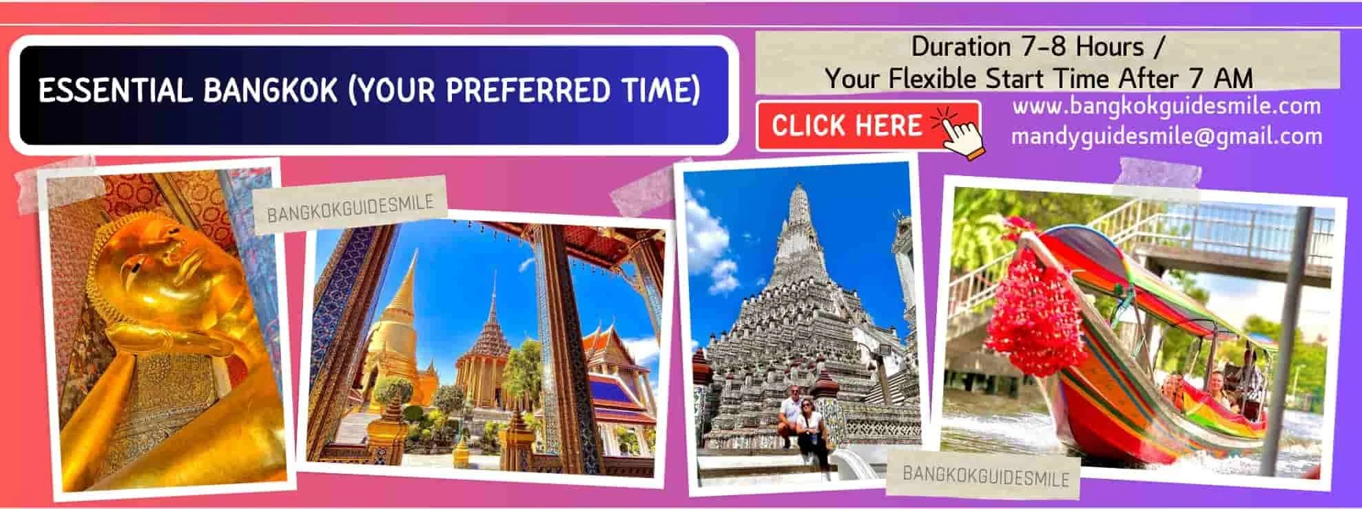 Bangkok Private Tour visiting Grand Palace Wat Pho Wat Arun and canal boat ride