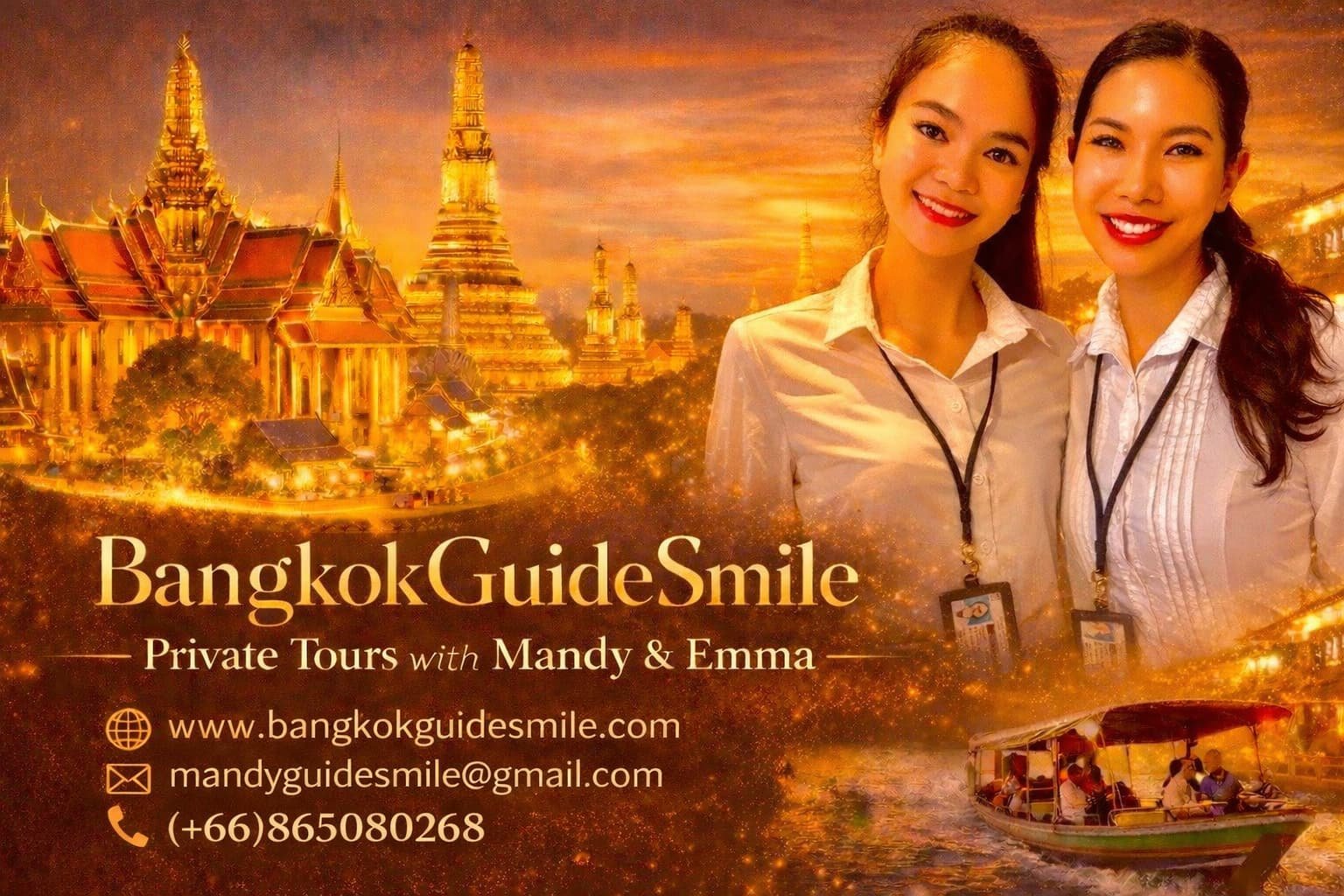 Female private tour guide in Bangkok providing personalized and informative city tours