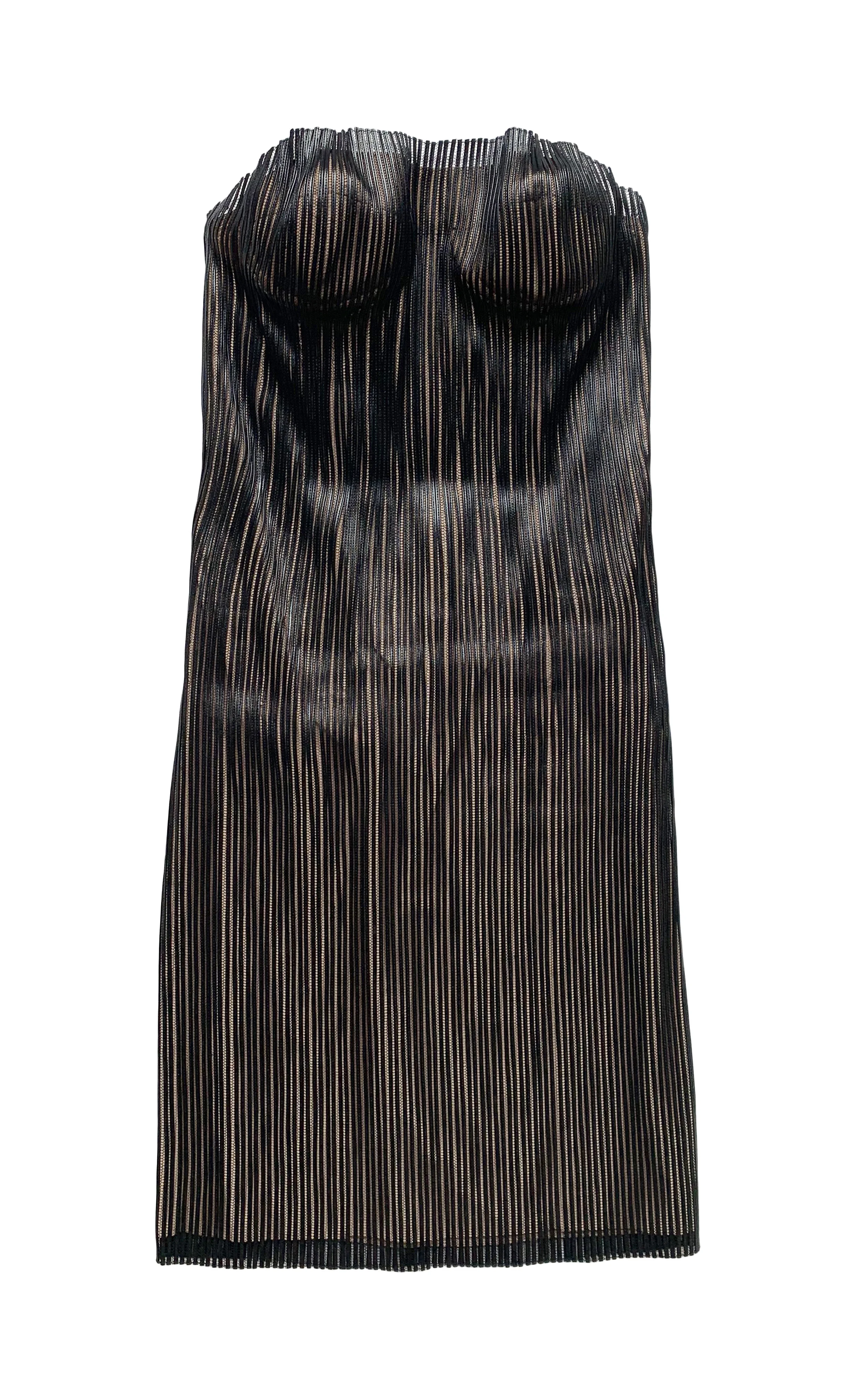 gucci leather dress
