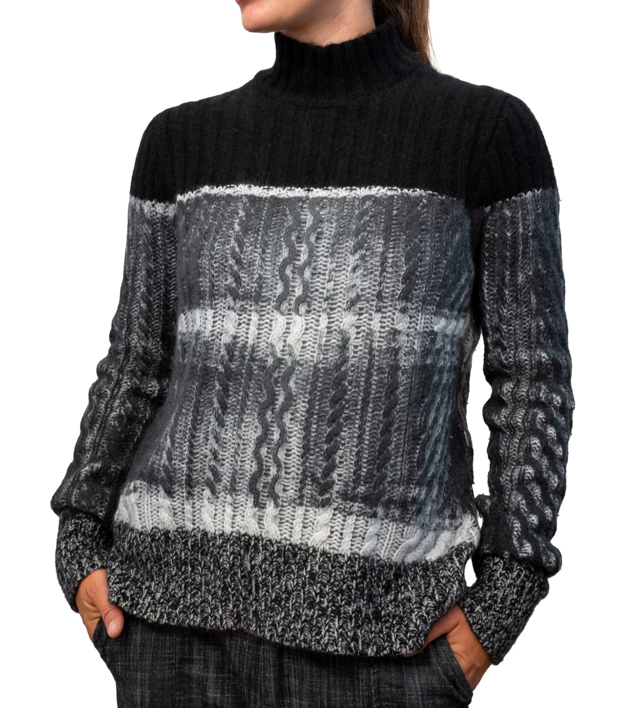 hand painted cashmere jumper