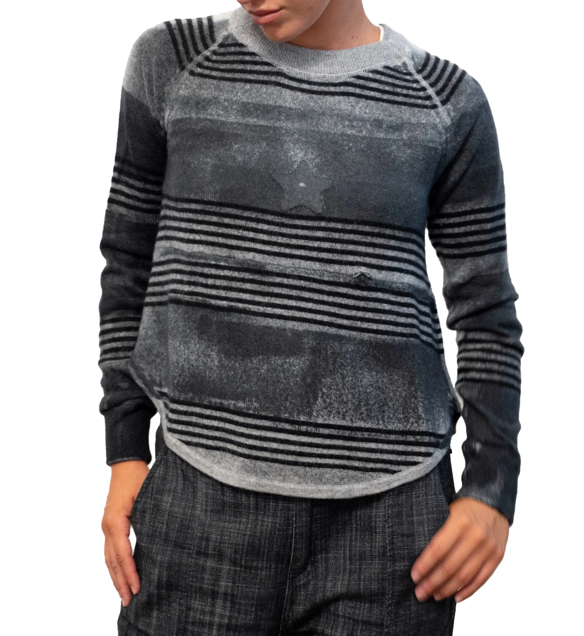 hand painted cashmere jumper