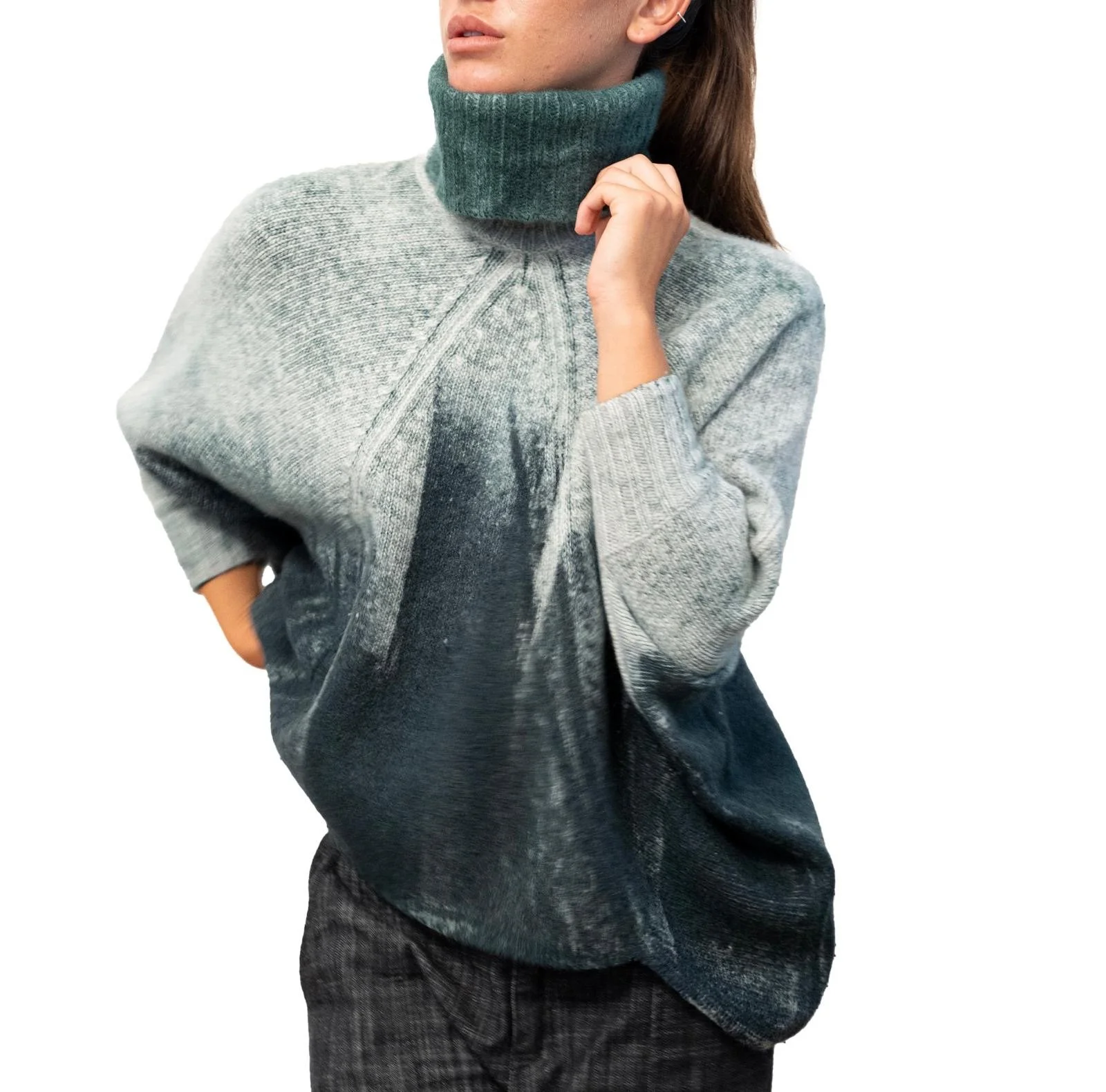 hand painted wool jumper