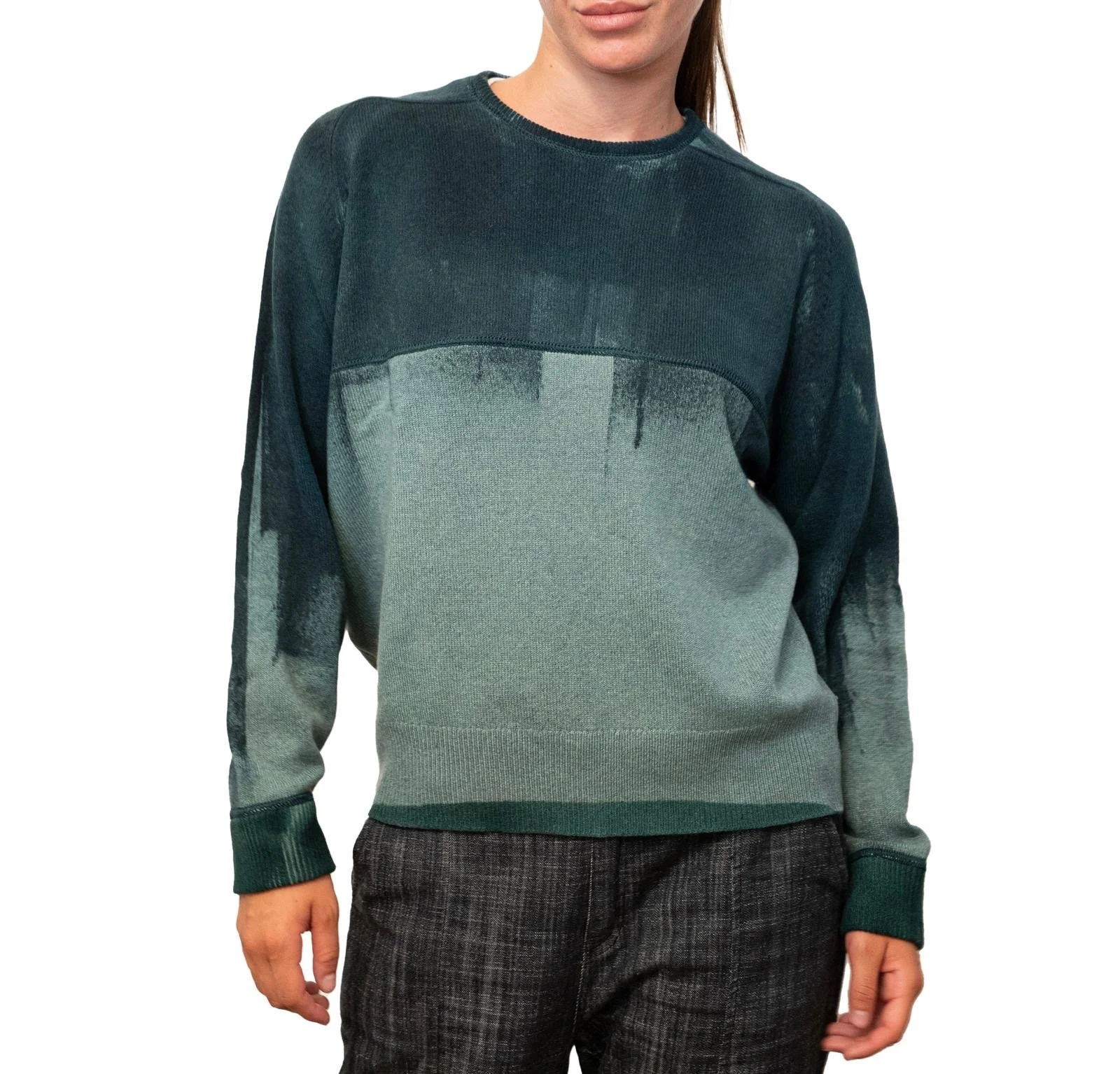 hand painted cashmere jumper