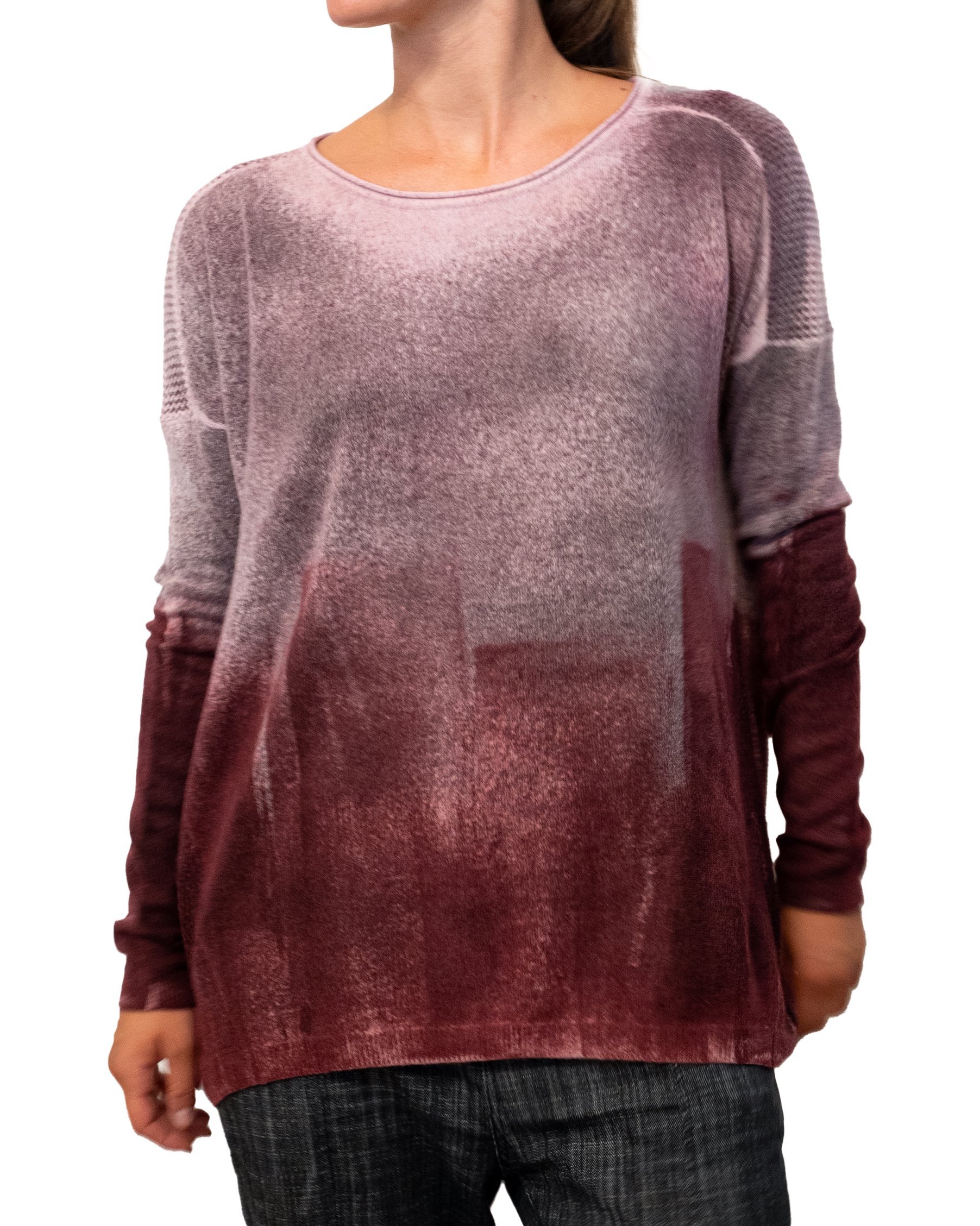 hand painted cashmere jumper