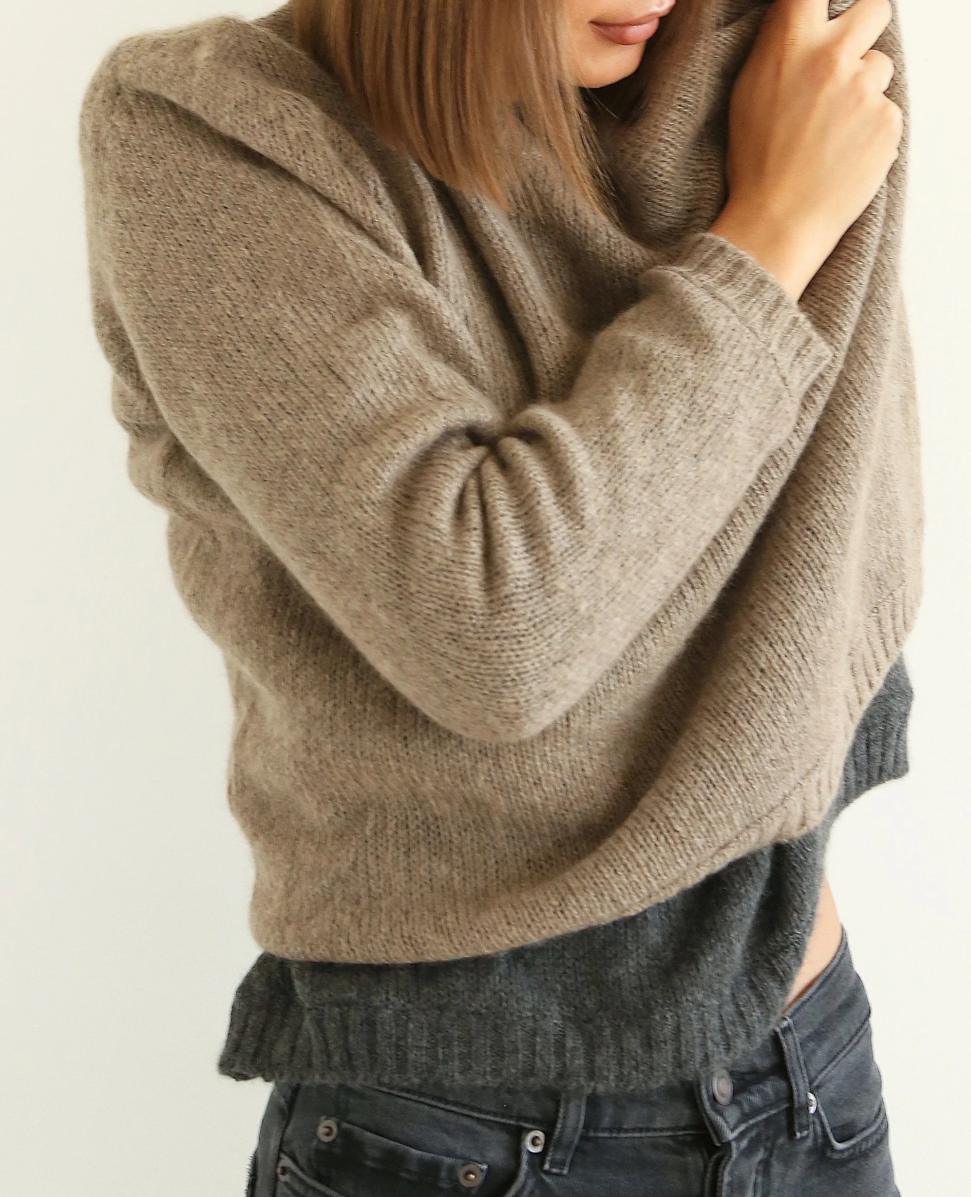 Super light brushmere jumper taupe.JPG