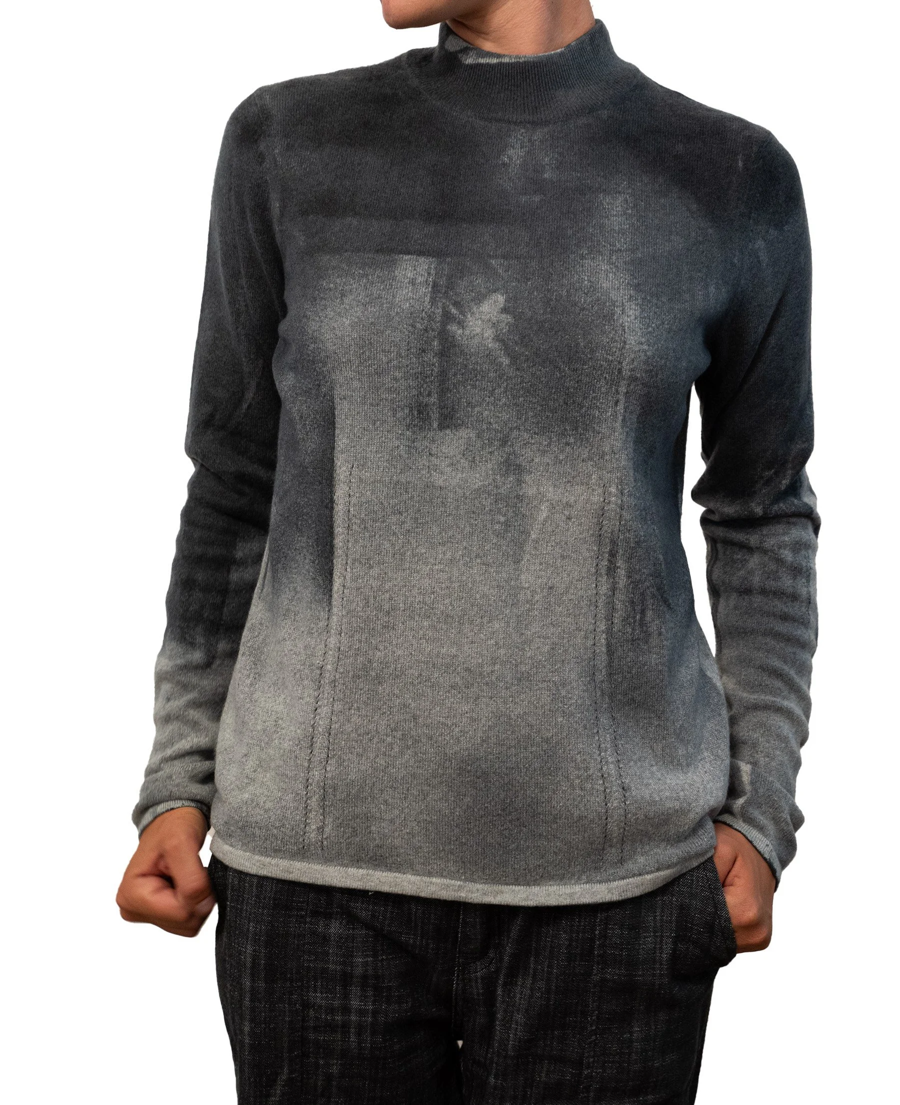 hand painted cashmere jumper