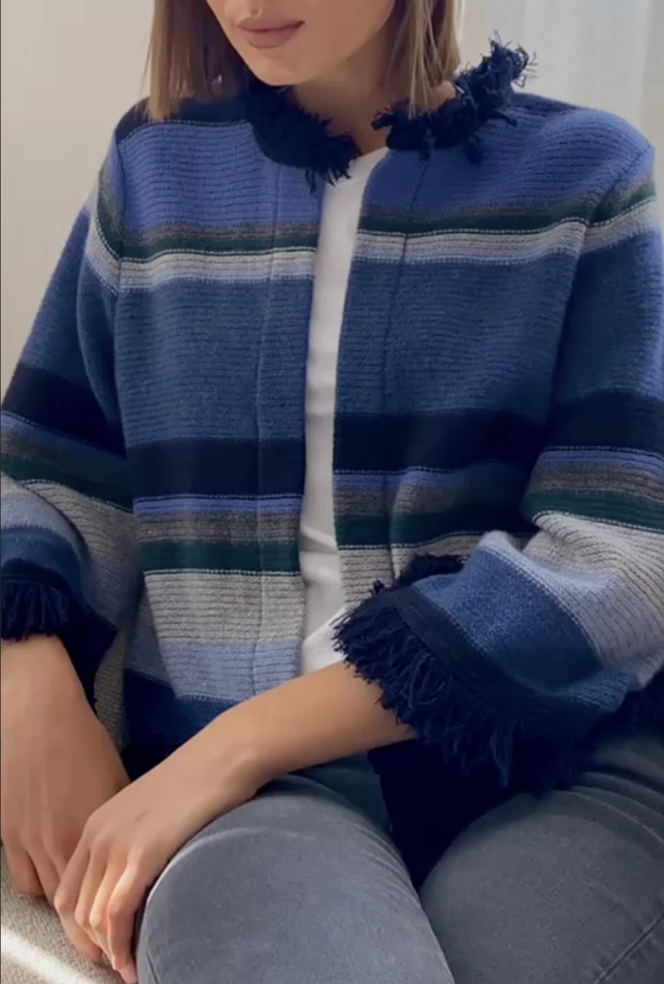 Fringed striped cashmere jacket 420-2.jpg