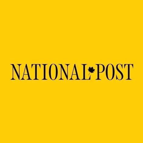 Yellow and black Canadian National Post logo