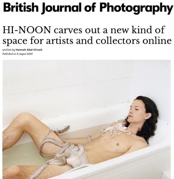 British Journal of Photography features new article about hi~noon and the buoyancy of the global art market online