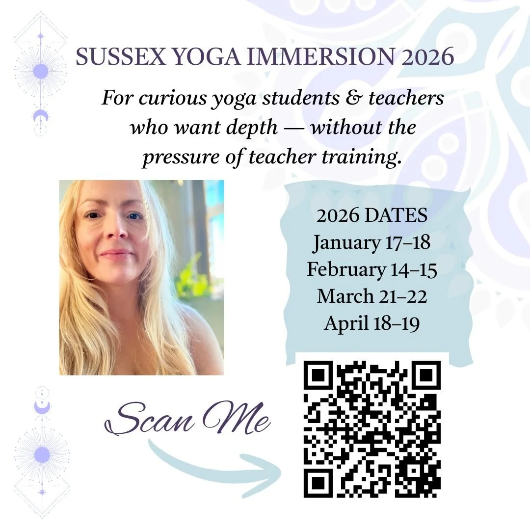 This isn&rsquo;t about rushing into a teacher training.

The Sussex Yoga Immersion is for those who feel ready to go deeper than weekly classes &mdash; curious about the intelligence of yoga, and drawn to learning in an embodied, thoughtful way.

Fou