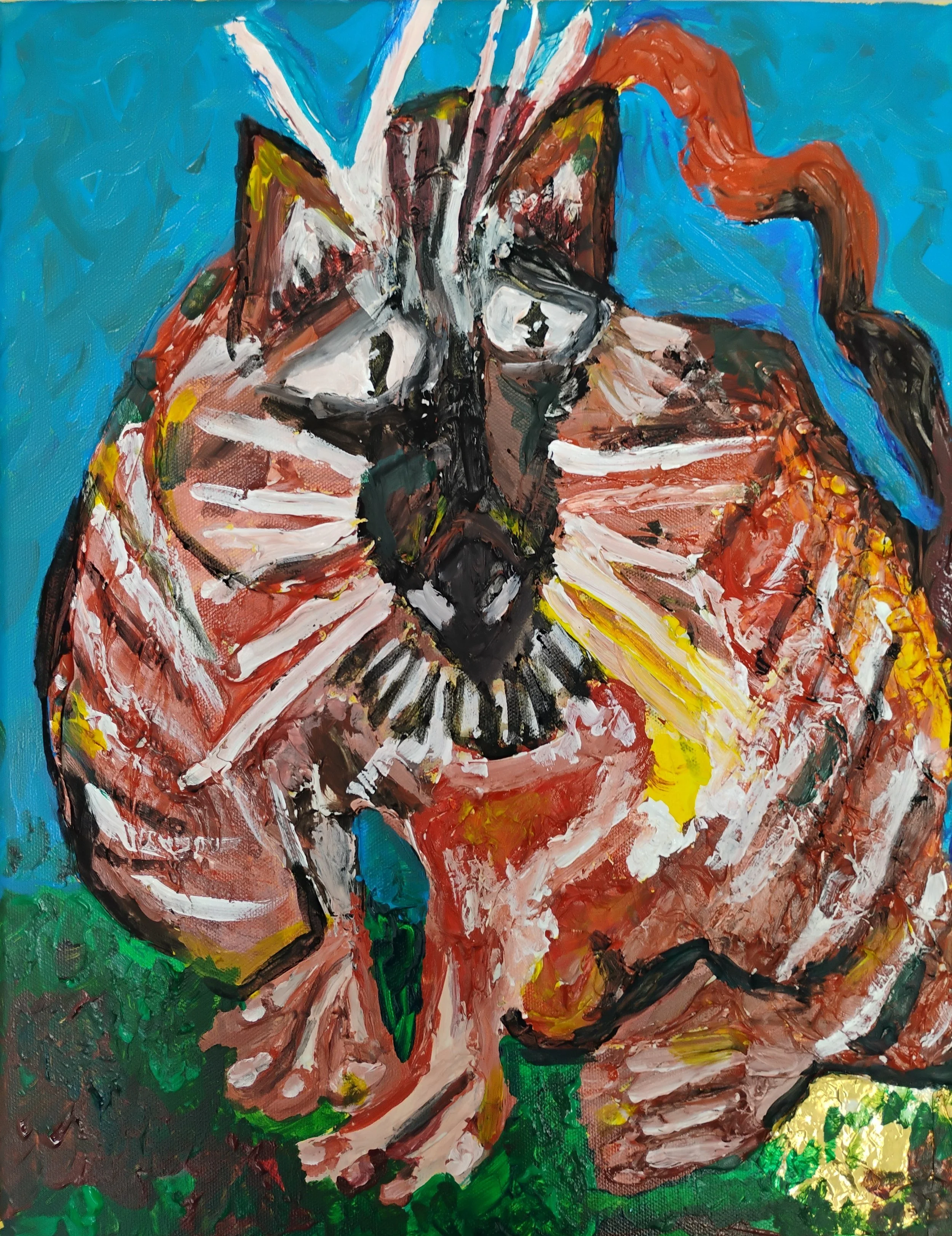 Lifschitz,+Paula_+-Strange+eugenics+animal+in+nature-_18-x24-_2025_+acrylic,+foil+and+modeling+paste+on+canvas_$800 (1).jpg