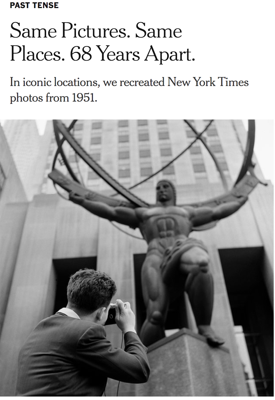 New York City from the photographer's viewfinder: then and now. 