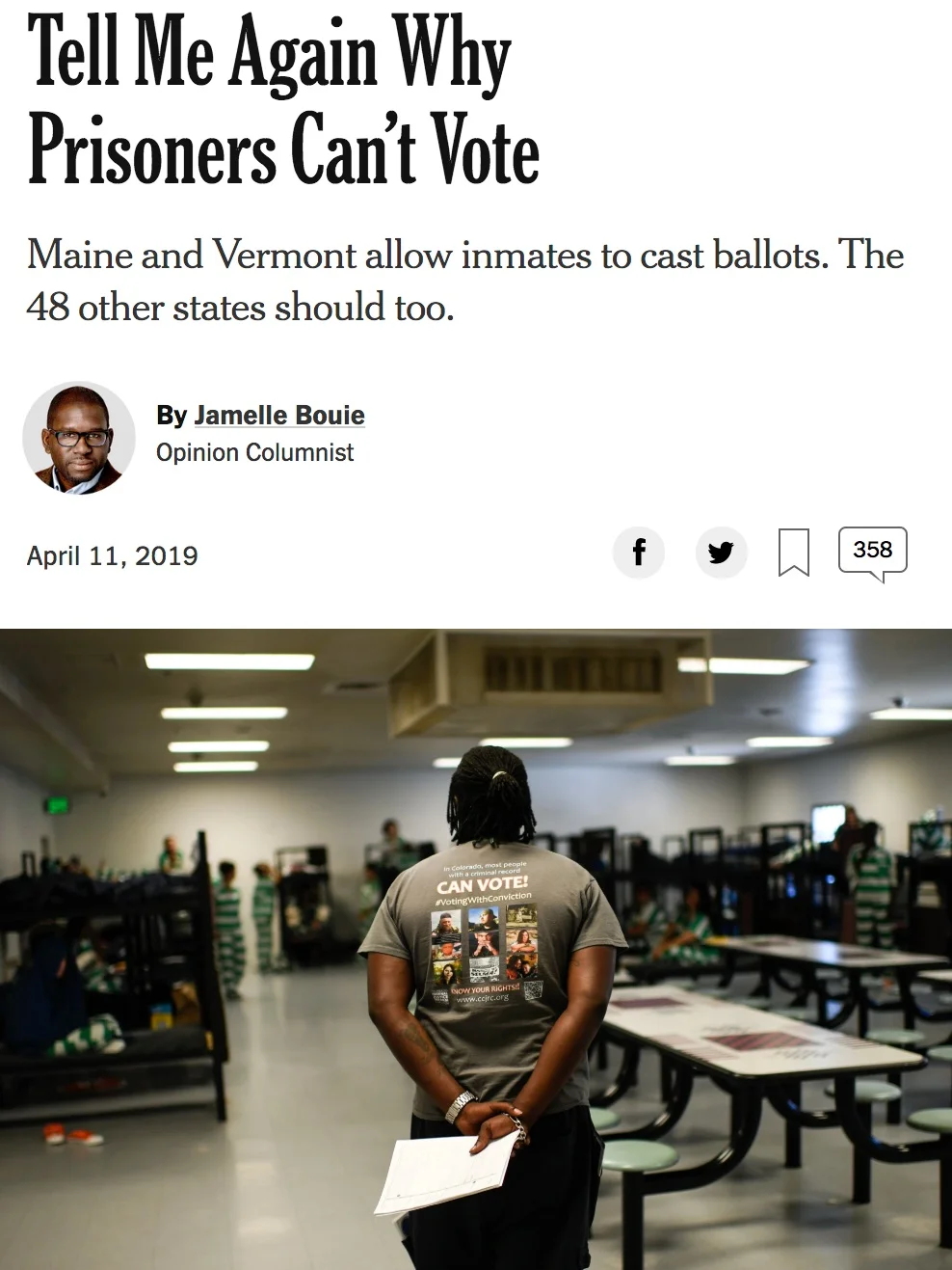 A case for giving prisoners the vote.