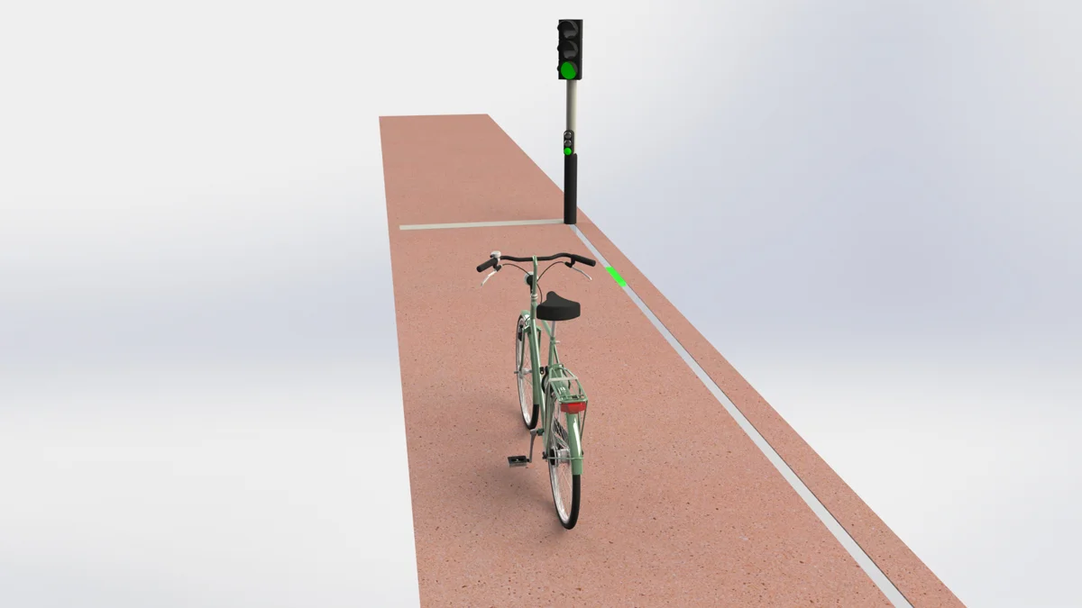  Light Companion, a simple and fun solution to help with the flow of cyclists in the city