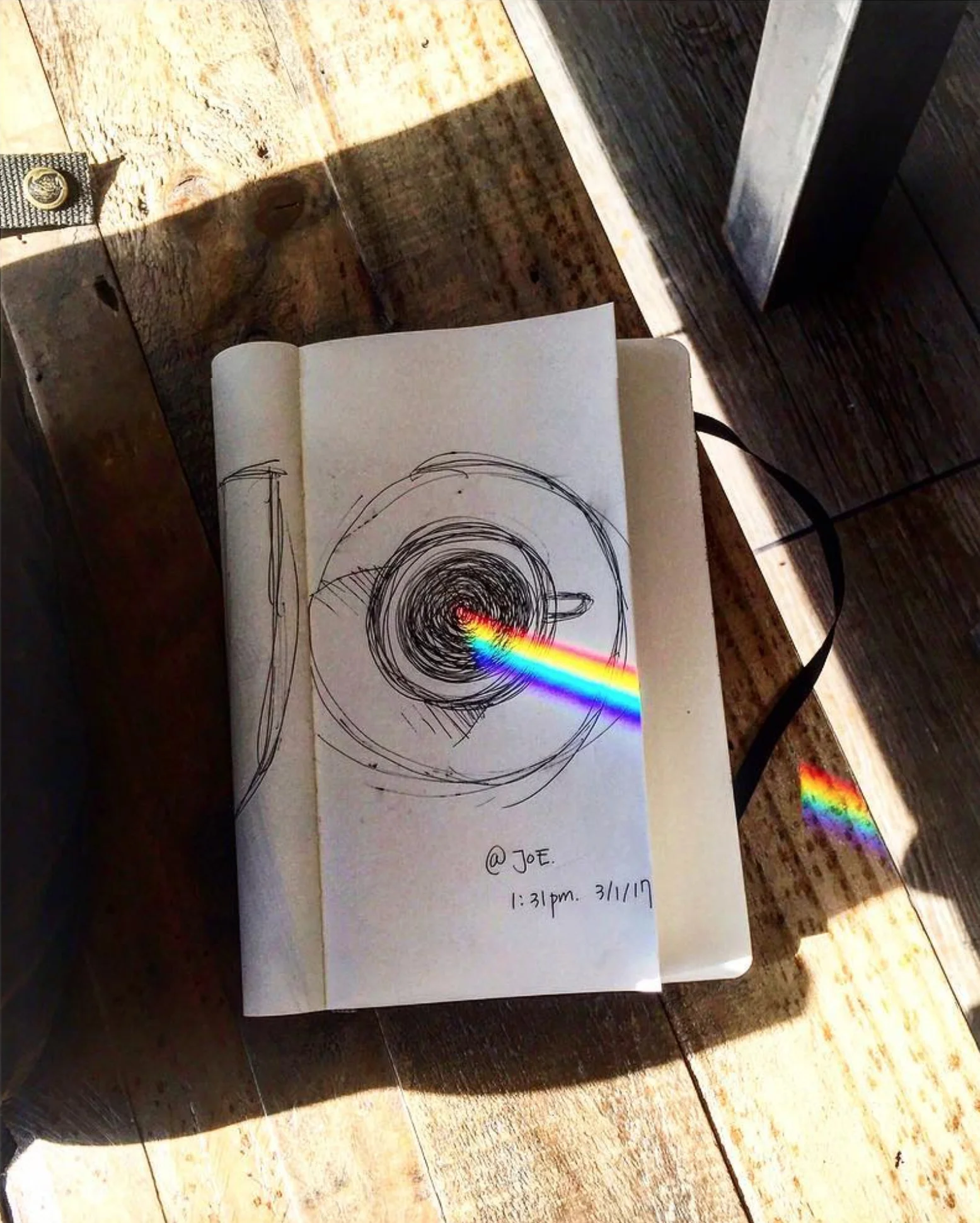 Joe Coffee, 2017 March (Rainbow brewed - Working on a thesis paper needs a cup of coffee and the coffee needs an extra shot of rainbow).jpg