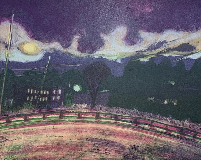 The Factory on a Violet Night