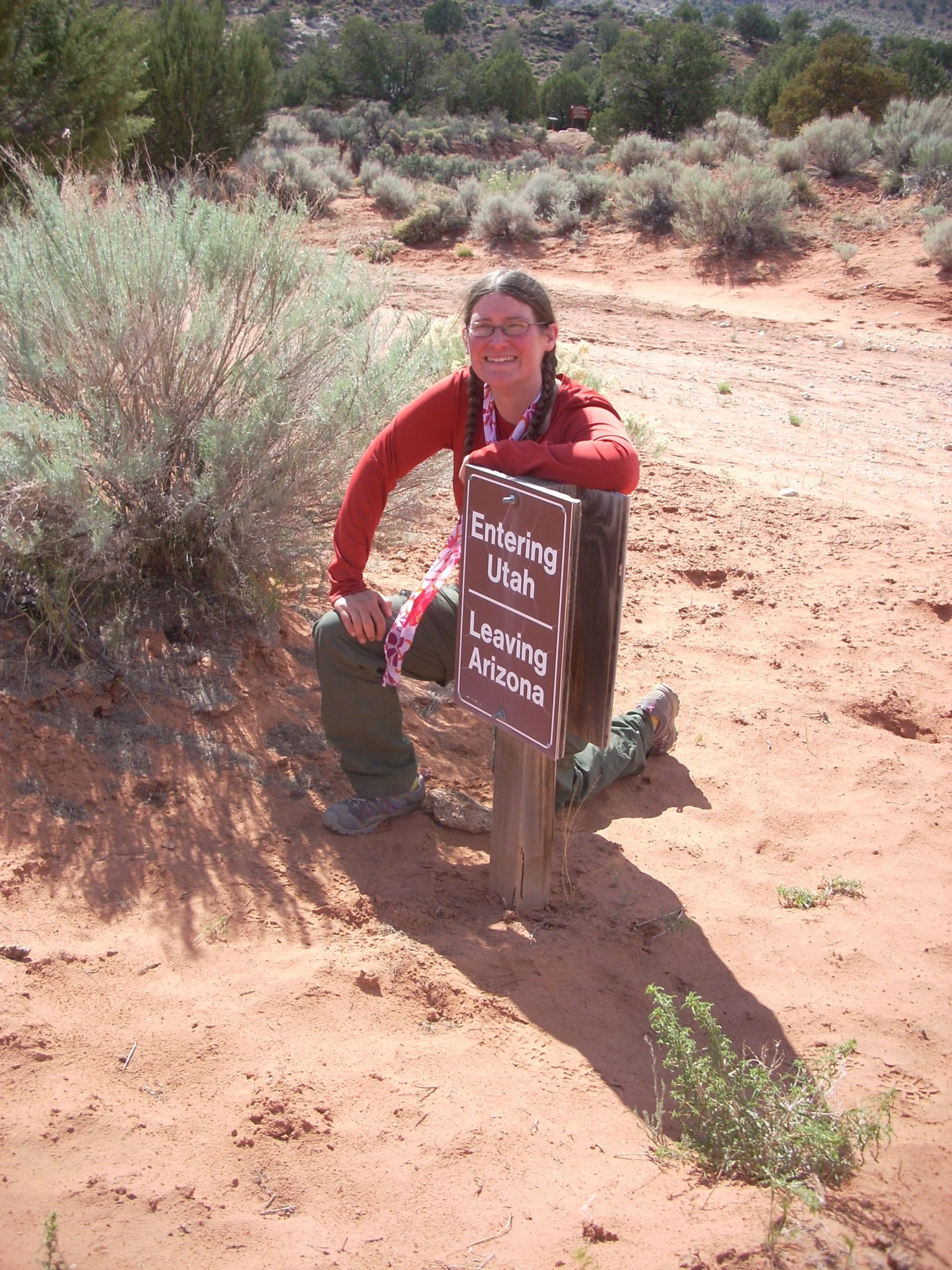 Heidi On The Arizona Trail Border Line