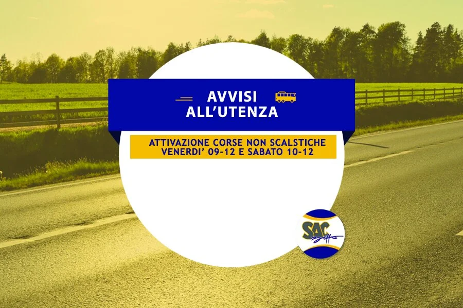 ORARIO NON SCOLASTICO (NS) VENERDI' 09-12 E SABATO 10-12