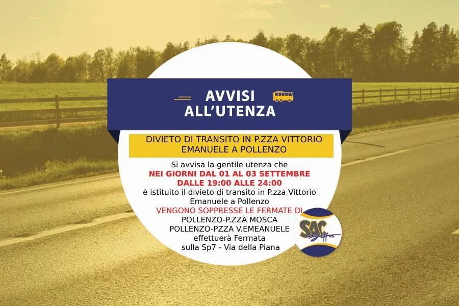 SOPPRESSIONE FERMATE A POLLENZO