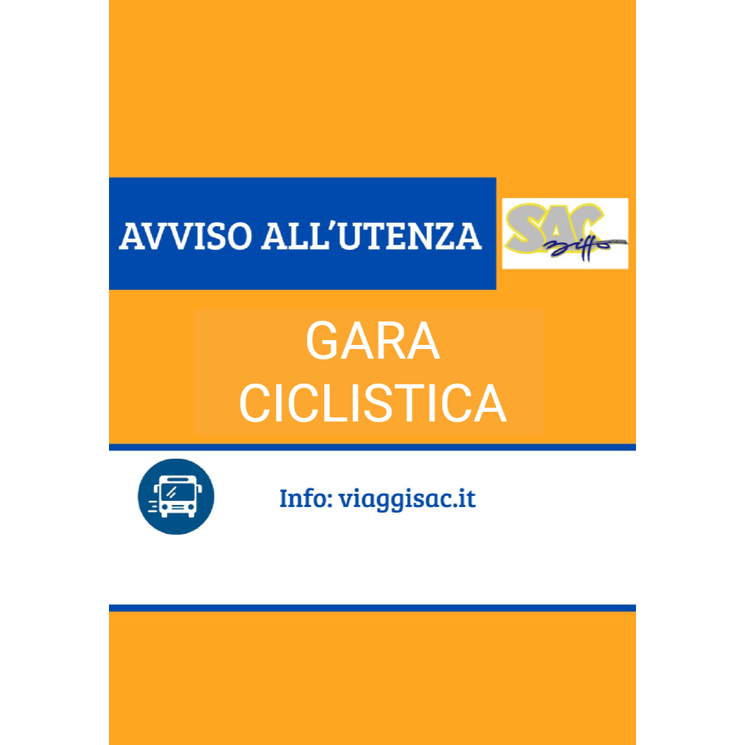MERCOLEDI’ 25/03/26, MODIFICHE SULLE LINEE PER GARA CICLISTICA COPPI E BARTOLI