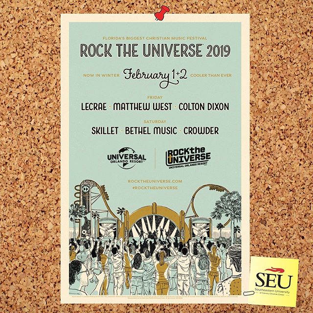 🎶 Rock the Universe 🎶 
Our campus will be attending Rock the Universe at Universal Orlando
&bull;
Deadline for registration and payment is January 25th -Comment or message for details.