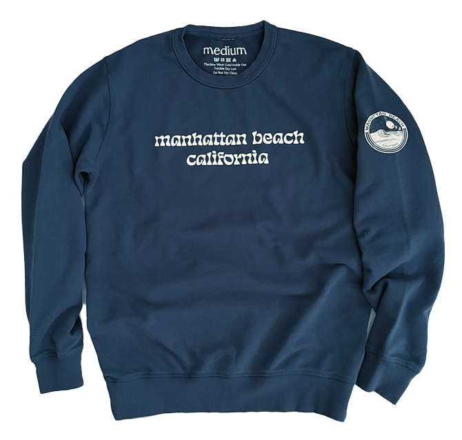 Manhattan Beach Crewneck (Petrol Blue)