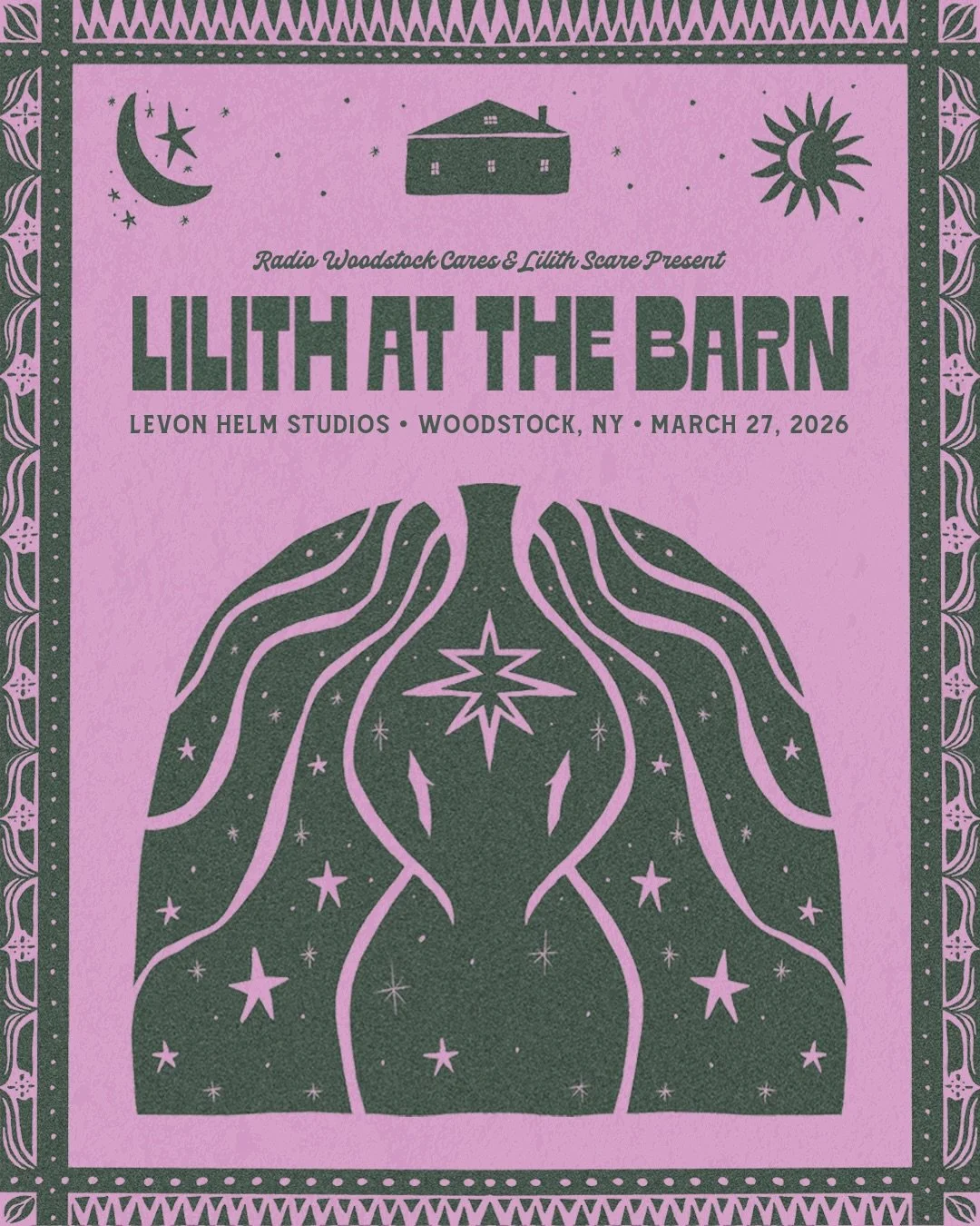 The lineup for Lilith at the Barn keeps growing, and we can&rsquo;t wait to celebrate at the legendary @levonhelmstudios ❧ ❂ ✸ ☙ ❦
Presented by the @RadioWoodstock Cares Foundation and @lilithscare , this special night is a tribute to the spirit of L