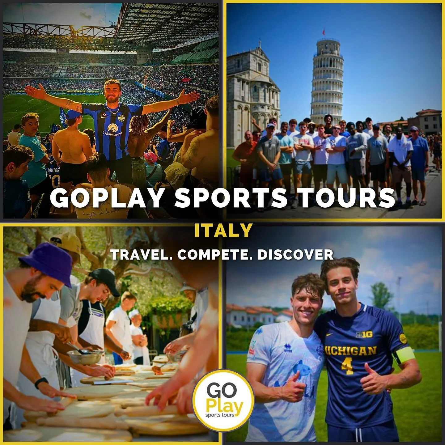 &ldquo;Italy is a country every man should love once.&rdquo; &ndash; Ernest Hemingway
As a Soccer destination Italy is unrivalled. 🇮🇹🇮🇹⚽️⚽️