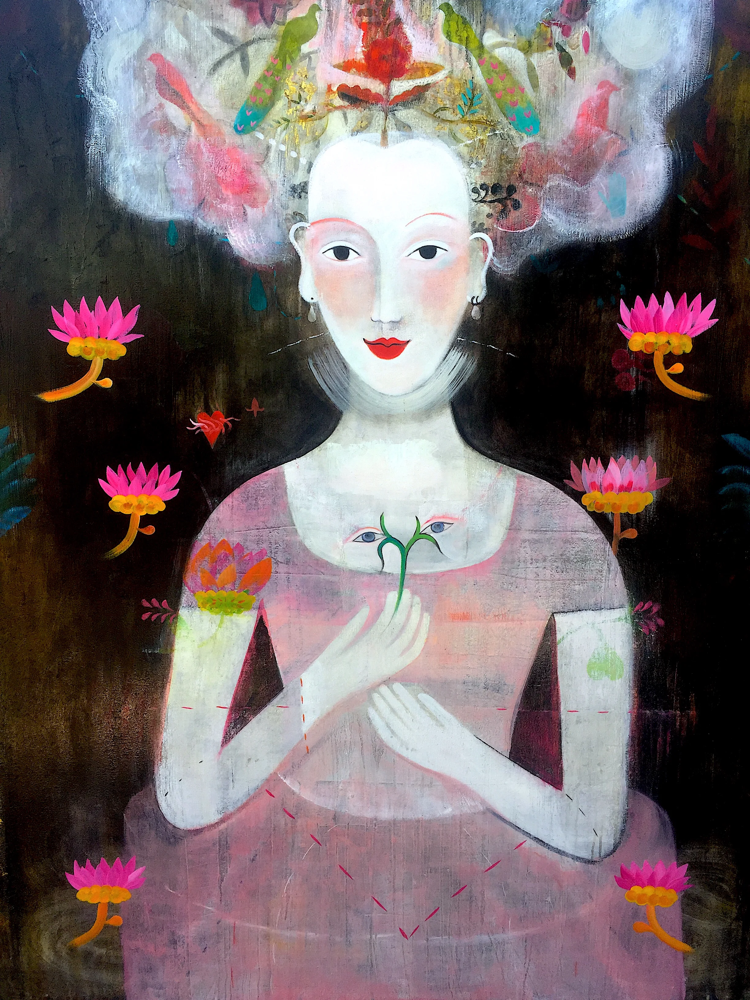 Girl with Lotus