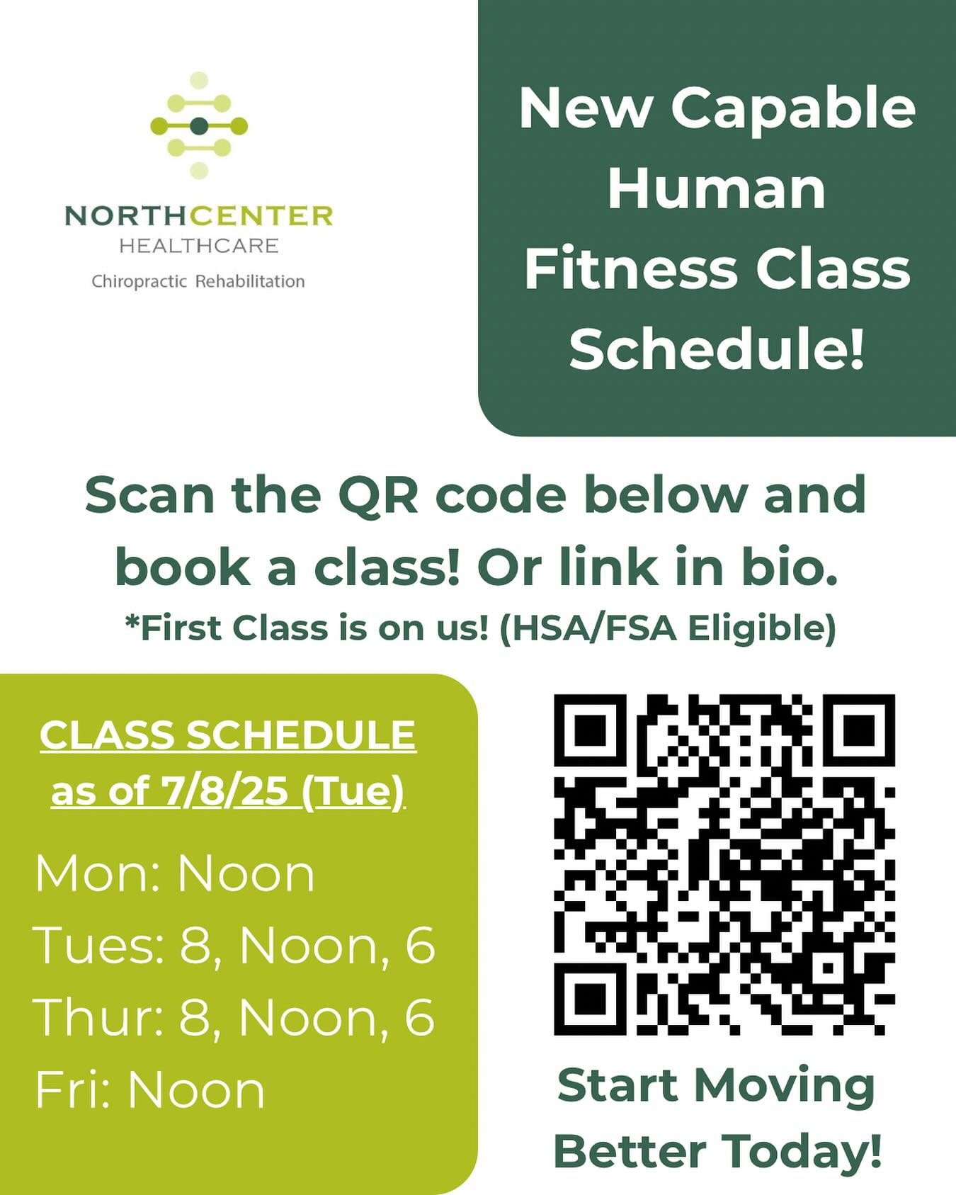 Hey everyone, just to let you know, starting on July 8th Tuesday our schedule is changing from 9, 12 and 5 on Tuesdays and Thursdays, and 12 on Fridays to 8, 12 and 6 on Tuesdays and Thursdays, 12 on Fridays. We are also adding a new class on Monday 