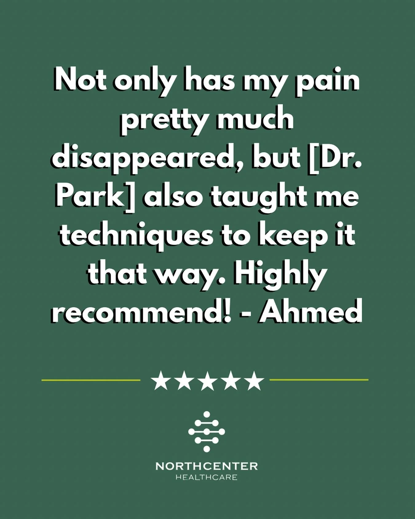We never take improvement as a given. We work tirelessly to try to understand the root causes of your problem, do the proper assessments, and create the most intentional and customized plan of care to get you out of pain and moving like yourself agai