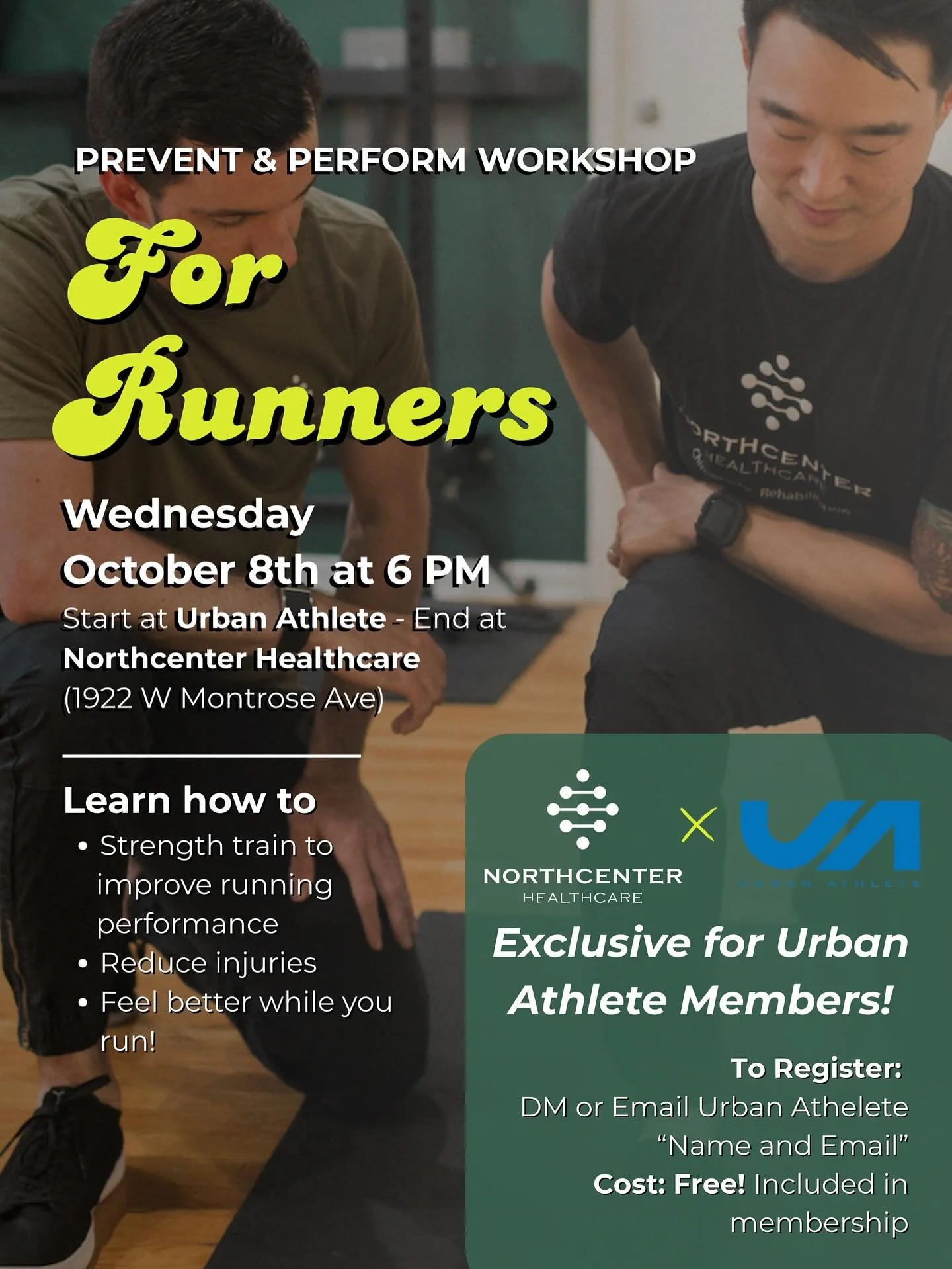 Hey everyone, we are excited to be offering a collaborative workshop with Urban Athlete!
🌿💪🏻
In light of the @hotchocolaterunseries coming up, we are going to be going through an injury prevention workshop for runners, exclusively for Urban Athlet