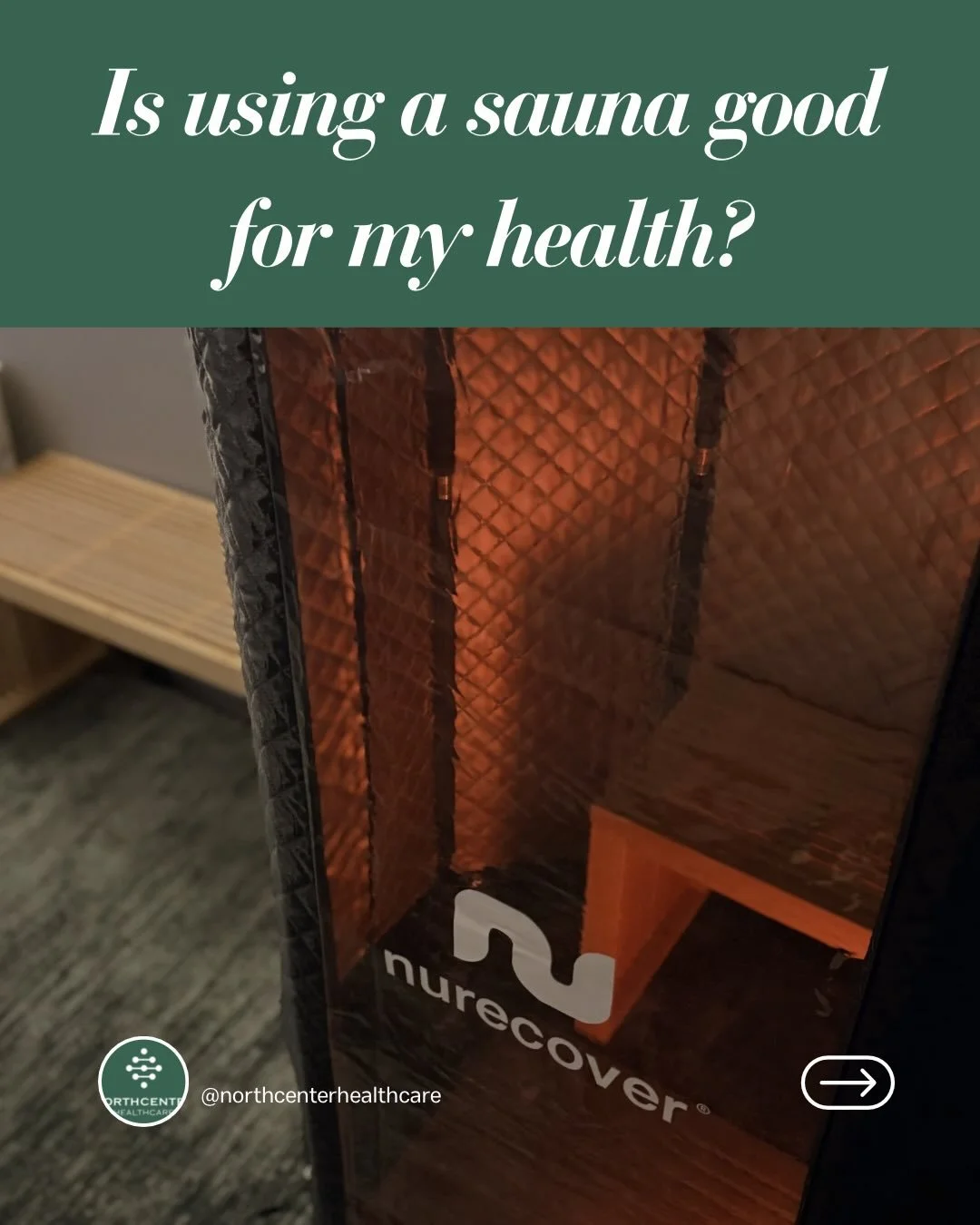 Introducing our new private sauna pod on premises!
🌿
There are numerous health benefits to using a sauna regularly. If you want to know more about the dry sauna at our office, feel free to shoot us a DM or give us a call!
🌿
#wellness #sauna