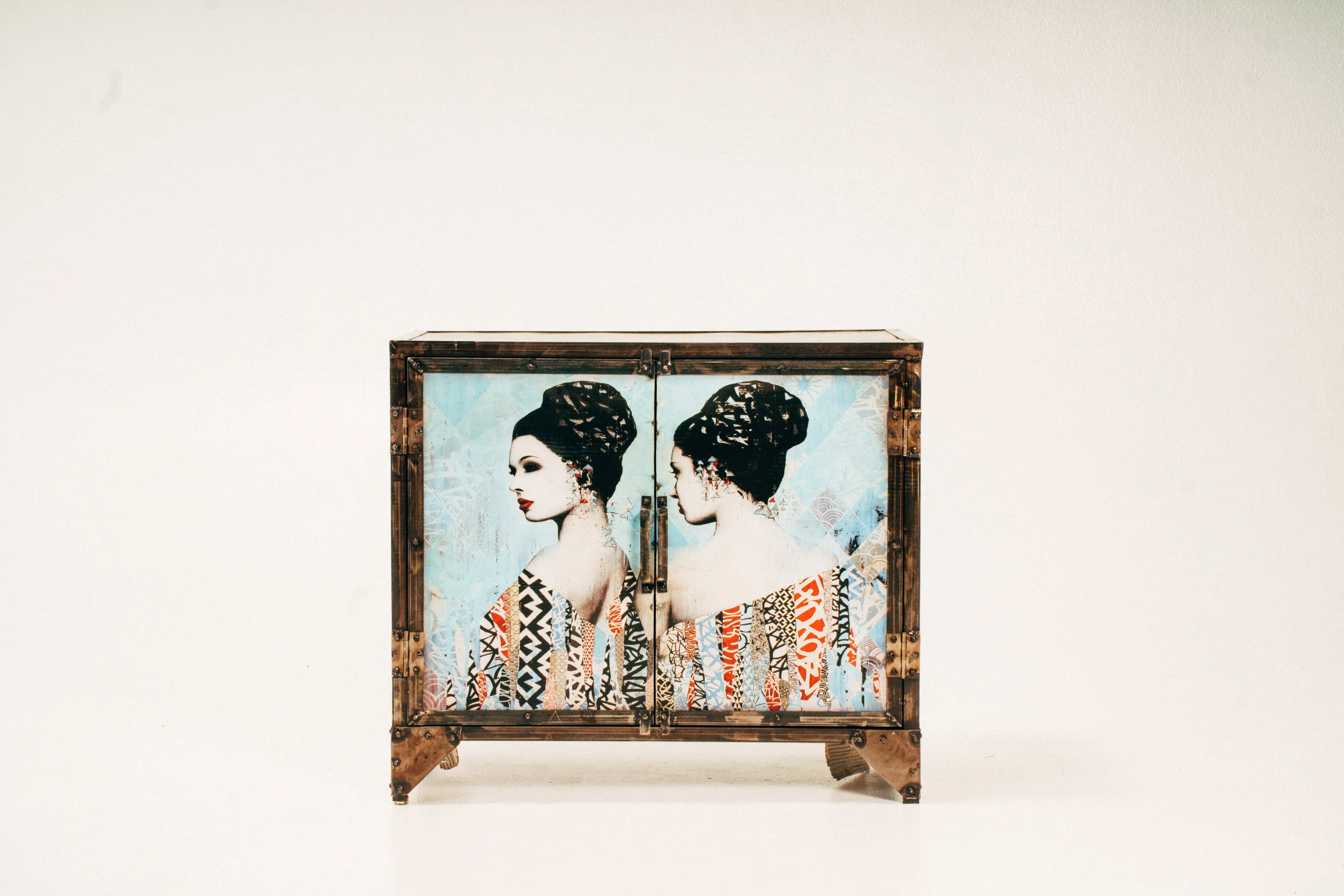 Two-Door Metal Cabinet