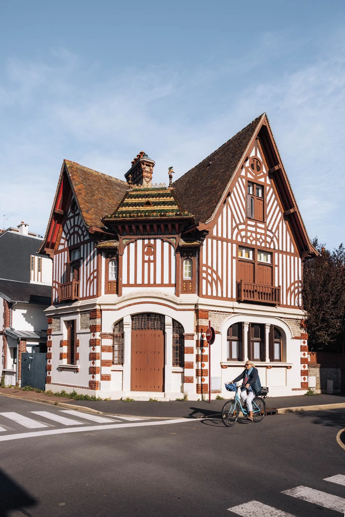 Week end Normandie Pays Auge Houlgate centre ville villa maison colombages